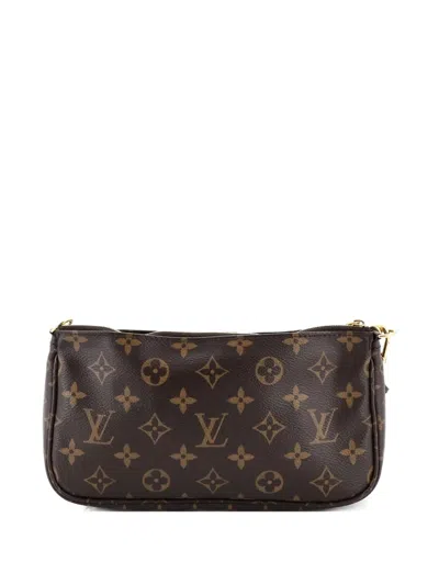 Pre-owned Louis Vuitton Multi Pochette Accessoires Monogram Canvas Crossbody Bag In Brown