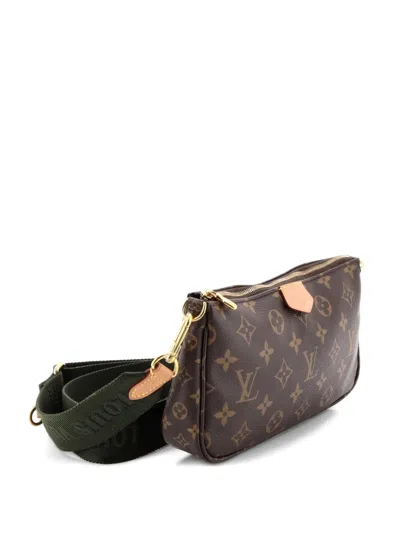Pre-owned Louis Vuitton Multi Pochette Accessoires Monogram Canvas Crossbody Bag In Brown