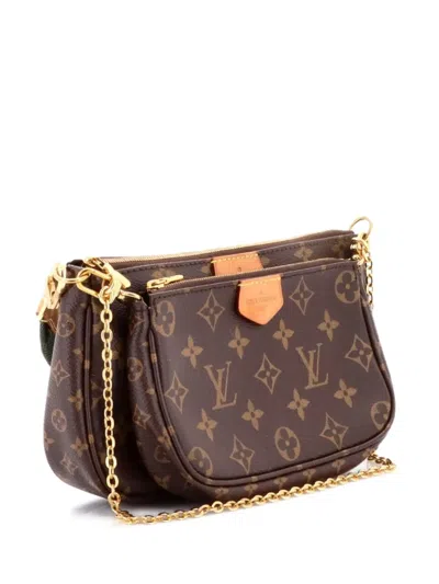 Pre-owned Louis Vuitton Multi Pochette Accessoires Monogram Canvas Crossbody Bag In Brown