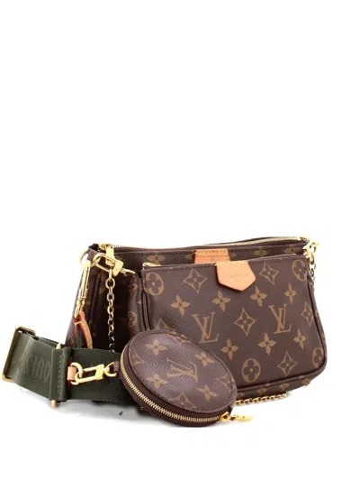 Pre-owned Louis Vuitton Multi Pochette Accessoires Monogram Canvas Crossbody Bag In Brown