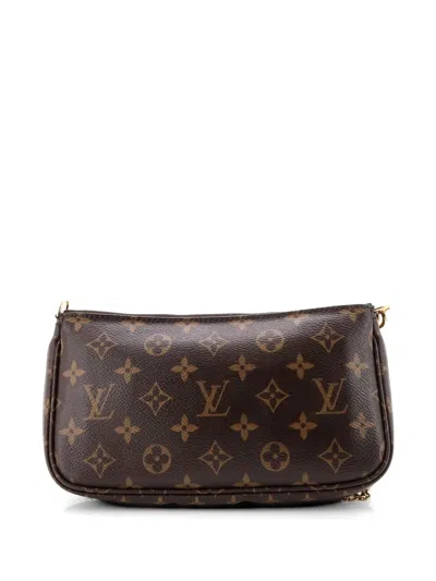 Pre-owned Louis Vuitton Multi Pochette Accessoires Monogram Canvas Crossbody Bag In Brown