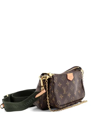 Pre-owned Louis Vuitton Multi Pochette Accessoires Monogram Canvas Crossbody Bag In Brown