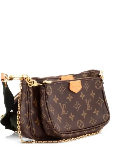 Pre-owned Louis Vuitton Multi Pochette Accessoires Monogram Canvas Crossbody Bag In Brown
