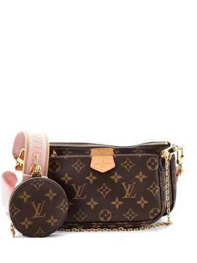 Pre-owned Louis Vuitton Multi Pochette Accessoires Monogram Canvas Crossbody Bag In Brown