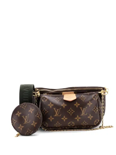 Pre-owned Louis Vuitton Multi Pochette Accessoires Monogram Canvas Crossbody Bag In Brown