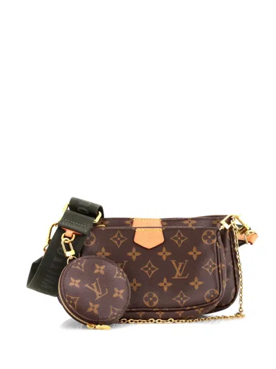 Pre-owned Louis Vuitton Multi Pochette Accessoires Monogram Canvas Crossbody Bag In Brown