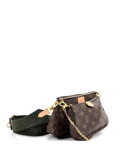 Pre-owned Louis Vuitton Multi Pochette Accessoires Monogram Canvas Crossbody Bag In Brown