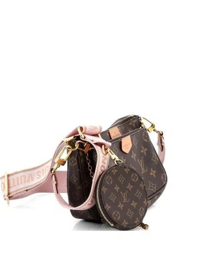 Pre-owned Louis Vuitton Multi Pochette Accessoires Monogram Canvas Crossbody Bag In Brown