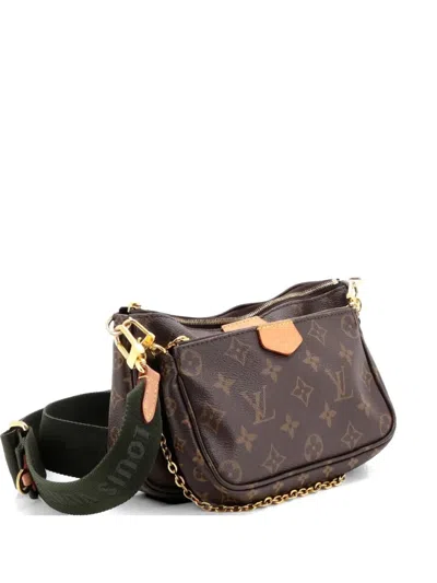 Pre-owned Louis Vuitton Multi Pochette Accessoires Monogram Canvas Crossbody Bag In Brown