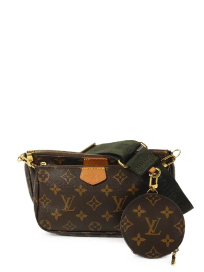 Pre-owned Louis Vuitton Multi Pochette Accessoires Monogram Canvas Shoulder Bag In Brown