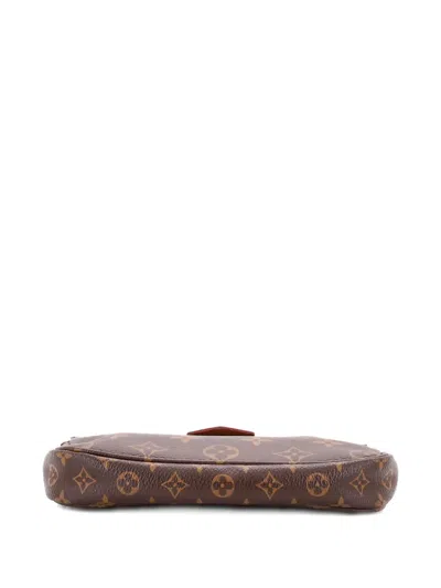 Pre-owned Louis Vuitton Multi Pochette Accessoires Monogram Canvas Small Pouch In Brown