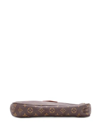 Pre-owned Louis Vuitton Multi Pochette Accessoires Monogram Canvas Small Pouch In Brown
