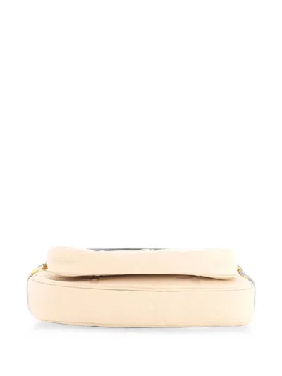 Pre-owned Louis Vuitton Multi Pochette Accessoires Monogram Empreinte Giant Crossbody Bag In Neutrals