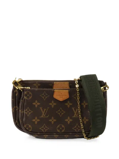 Pre-owned Louis Vuitton Multi Pochette Accessoires Monogram Shoulder Bag In Brown