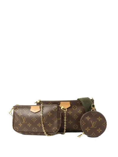Pre-owned Louis Vuitton Multi Pochette Accessoires Shoulder Bag In Brown