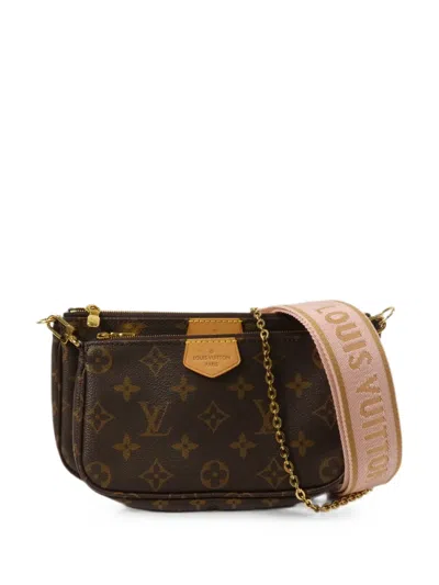 Pre-owned Louis Vuitton Multi Pochette Accessoires Shoulder Bag In Brown