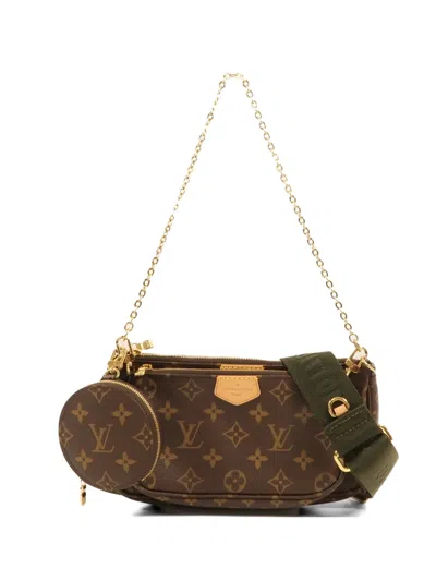 Pre-owned Louis Vuitton Multi Pochette Accessoires Two-way Crossbody Bag In Brown