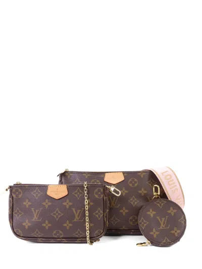 Pre-owned Louis Vuitton Multi Pochette Accessories Shoulder Bag In Brown