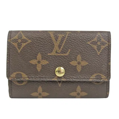 Pre-owned Louis Vuitton Multiclés Brown Canvas Wallet  ()