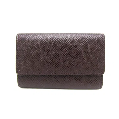 Pre-owned Louis Vuitton Multiclés Brown Leather Wallet  ()