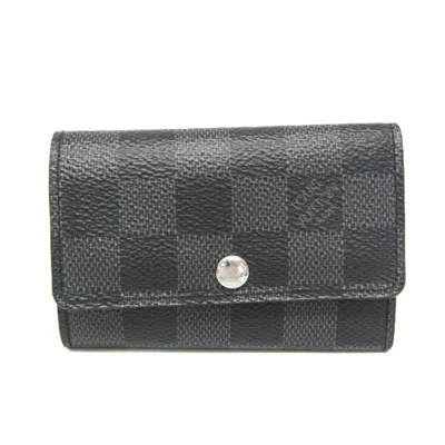 Pre-owned Louis Vuitton Multiclés Grey Canvas Wallet  ()