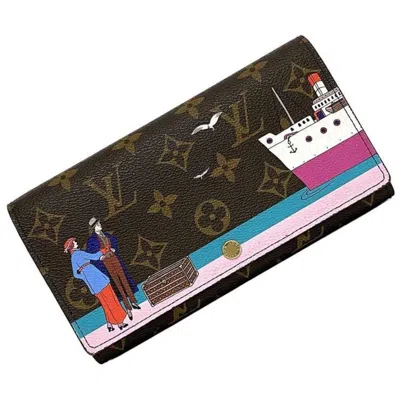 Pre-owned Louis Vuitton Multicolor Brown Monogram Multi-color Monogram Long Wallet (bi-fold) () In Brown, Monogram, Multi-color
