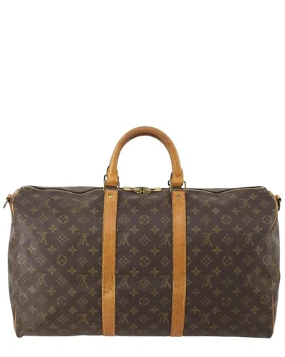 Pre-owned Louis Vuitton Multicolor Canvas Keepall Bandouliere Travel Bag (authentic Pre-  Loved)