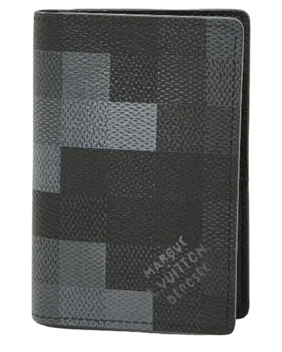 Pre-owned Louis Vuitton Multicolor Coated/waterproof Canvas Damouflage Organizer De  Poche Card Case (authenti