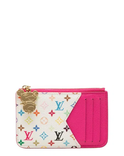 Pre-owned Louis Vuitton Multicolor Coated/waterproof Canvas Porte Cartes Romy Card Case  M14155 (authentic Pre