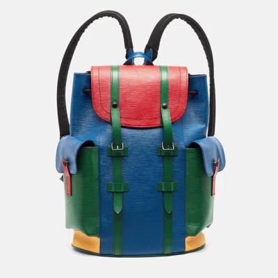 Pre-owned Louis Vuitton Multicolor Epi Leather Christopher Mm Backpack