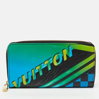 Pre-owned Louis Vuitton Multicolor Epi Leather Race Print Limited Edition Zippy Wallet
