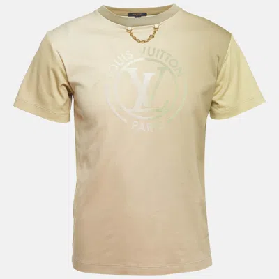 Pre-owned Louis Vuitton Multicolor Gradient Lv Circle Cotton T-shirt S