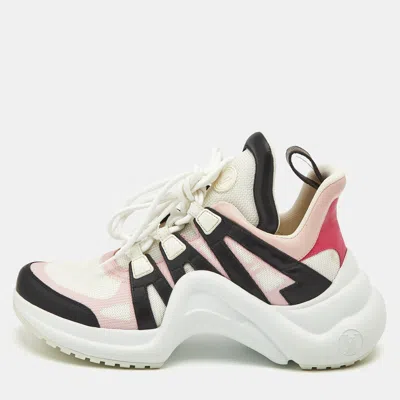 Pre-owned Louis Vuitton Multicolor Leather And Mesh Archlight Sneakers Size 39