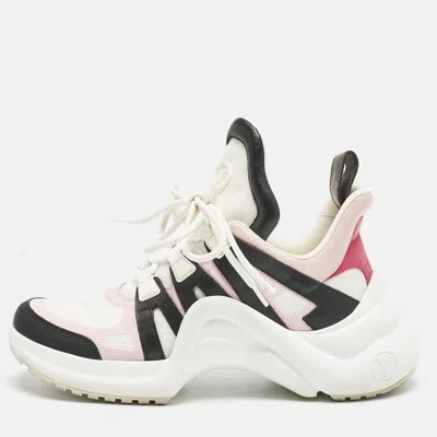 Pre-owned Louis Vuitton Multicolor Leather And Mesh Lv Archlight Sneakers Size 39.5