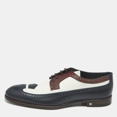 Pre-owned Louis Vuitton Multicolor Leather Lace Up Brogues Size 43.5