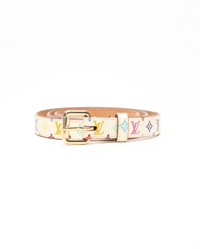 Pre-owned Louis Vuitton Multicolor Monogram Belt