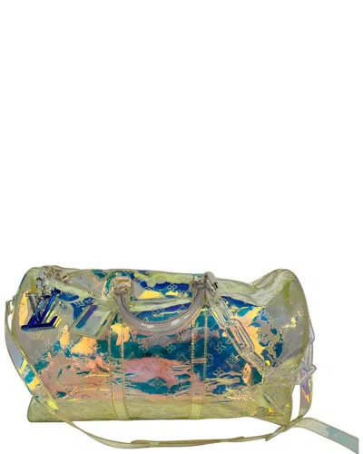 Pre-owned Louis Vuitton Multicolor Monogram Prism Keepall Bandouliere (authentic Pre-  Loved)