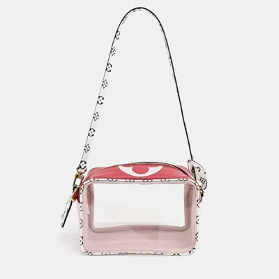 Pre-owned Louis Vuitton Multicolor Pink Leather Beach Pouch