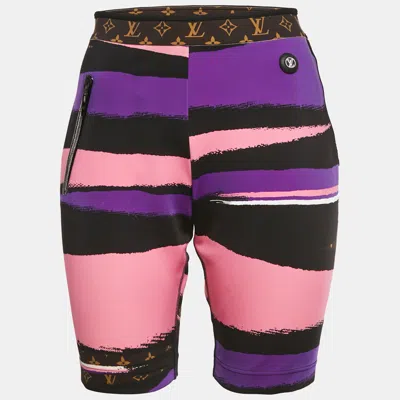 Pre-owned Louis Vuitton Multicolor Printed Jersey Shorts M
