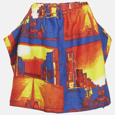 Pre-owned Louis Vuitton Multicolor Salk Institute Print Mini Skirt M