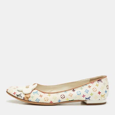 Pre-owned Louis Vuitton Multicolore Monogram Canvas Ballet Flats Size 38.5