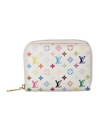 Pre-owned Louis Vuitton Multicolore Monogram Pattern Coated Canvas Zippy Coin Purse In Neutrals