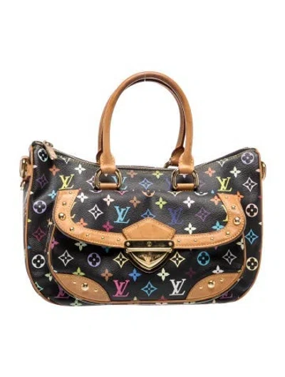 Pre-owned Louis Vuitton Multicolore Monogram Rita Vintage In Black