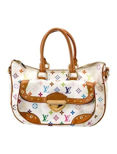 Pre-owned Louis Vuitton Multicolore Monogram Rita In White