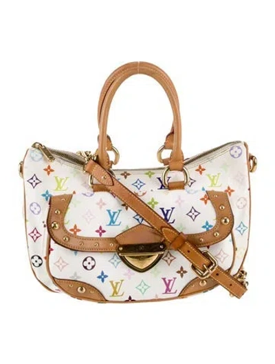 Pre-owned Louis Vuitton Multicolore Monogram Rita In White