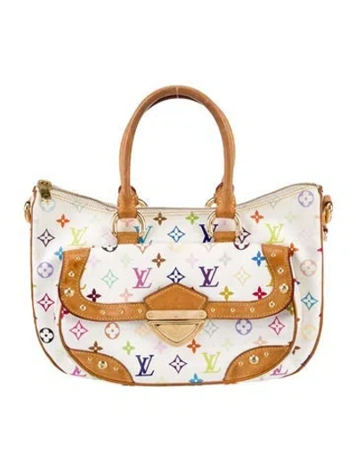 Pre-owned Louis Vuitton Multicolore Monogram Rita In White