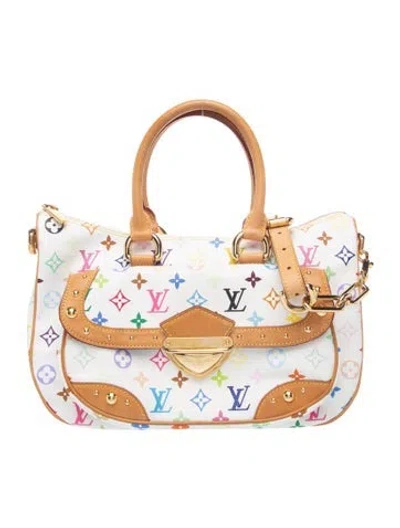 Pre-owned Louis Vuitton Multicolore Monogram Rita In White