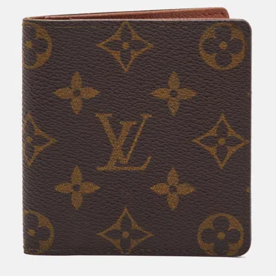 Pre-owned Louis Vuitton Multiple Monogram Canvas Bifold Wallet In Brown