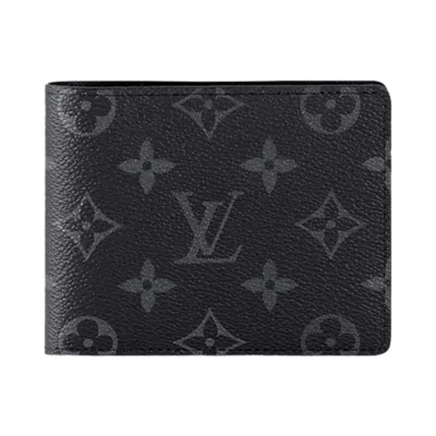 Pre-owned Louis Vuitton Multiple Wallet 'black Monogram Eclipse Canvas' | Men's Size Onesize