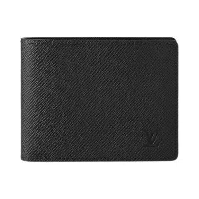 Pre-owned Louis Vuitton Multiple Wallet 'black Taiga Leather' | Men's Size Onesize